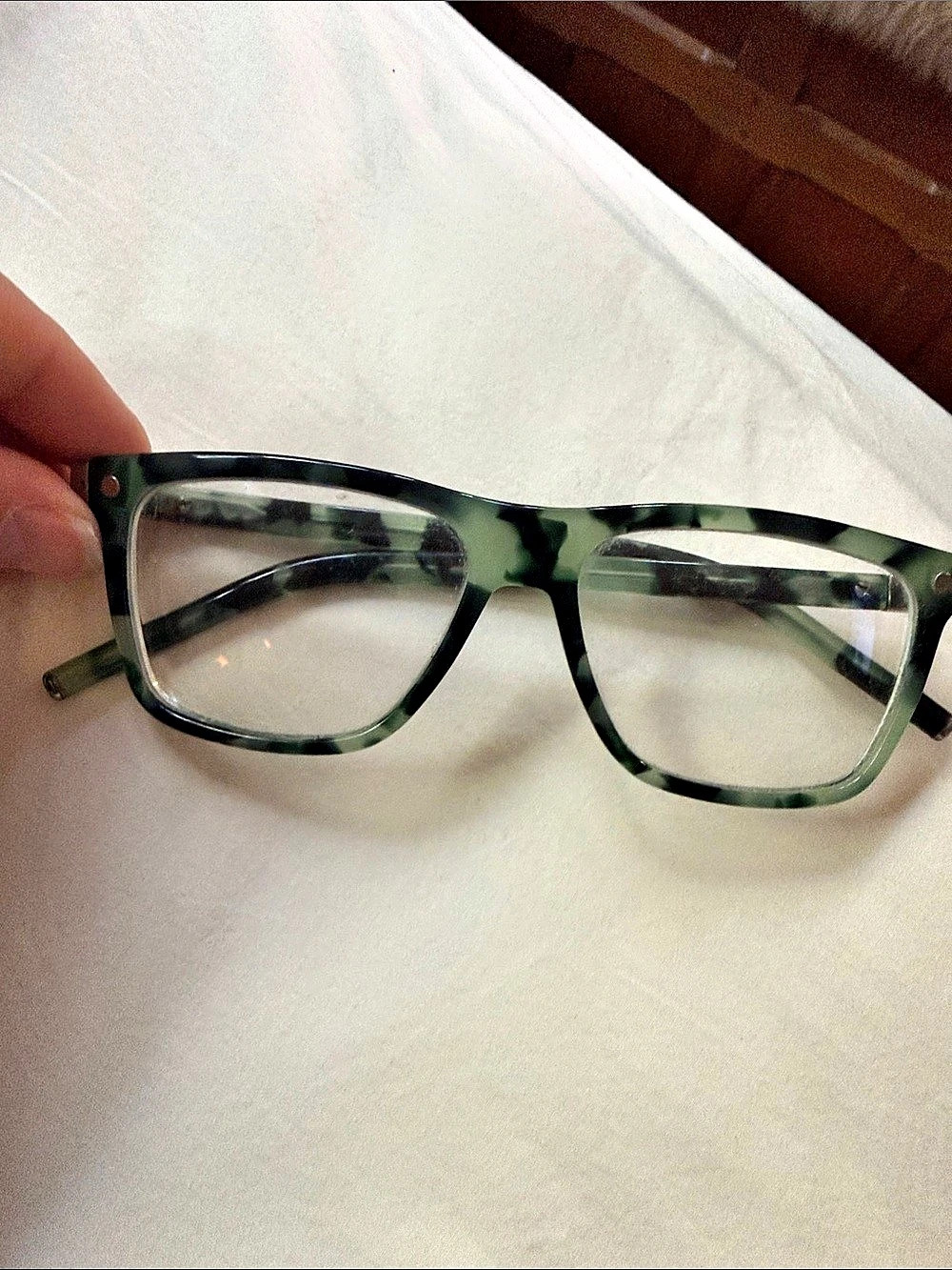 Marc Jacobs Green & Black Tortoiseshell Eyeglasses - Picture 2 of 4
